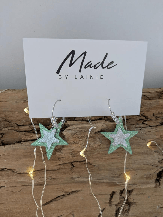 Star Hoop Earrings