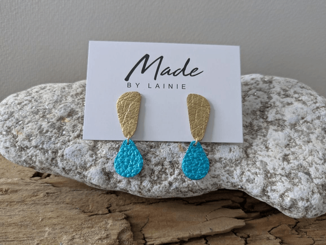 Golden Ember Drop Earrings