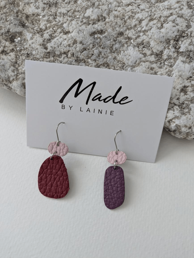 Mismatched Pebble Drop Earrings (2)