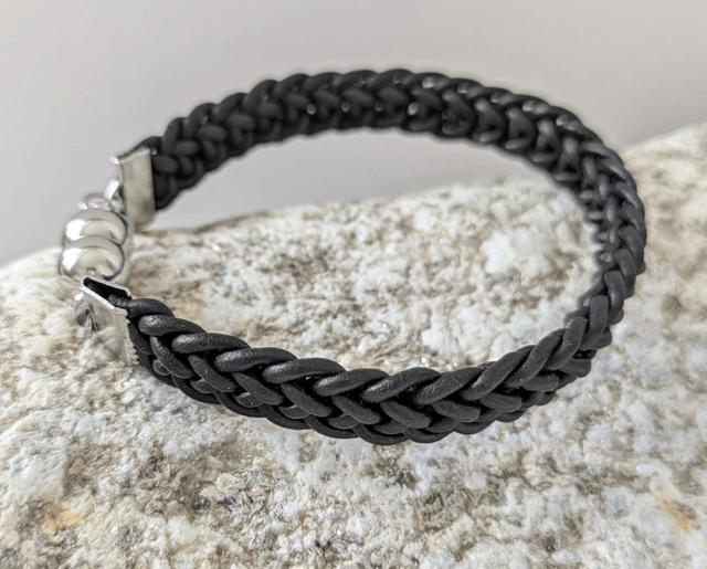 Slim Flat Braid Kumihimo Bracelet (2)