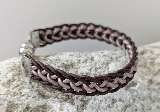 Slim Flat Braid Kumihimo Bracelet (3)