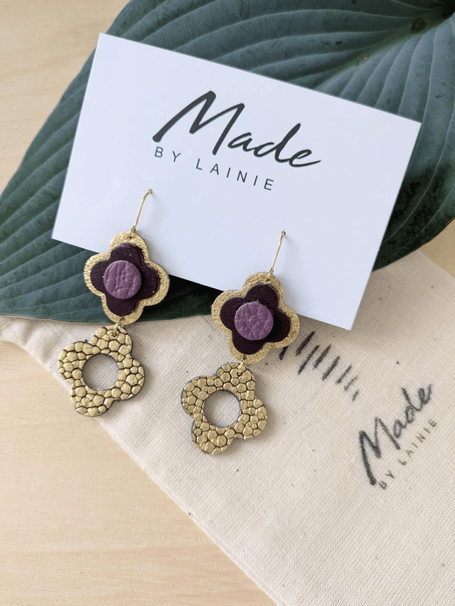  Flower Drop Earrings