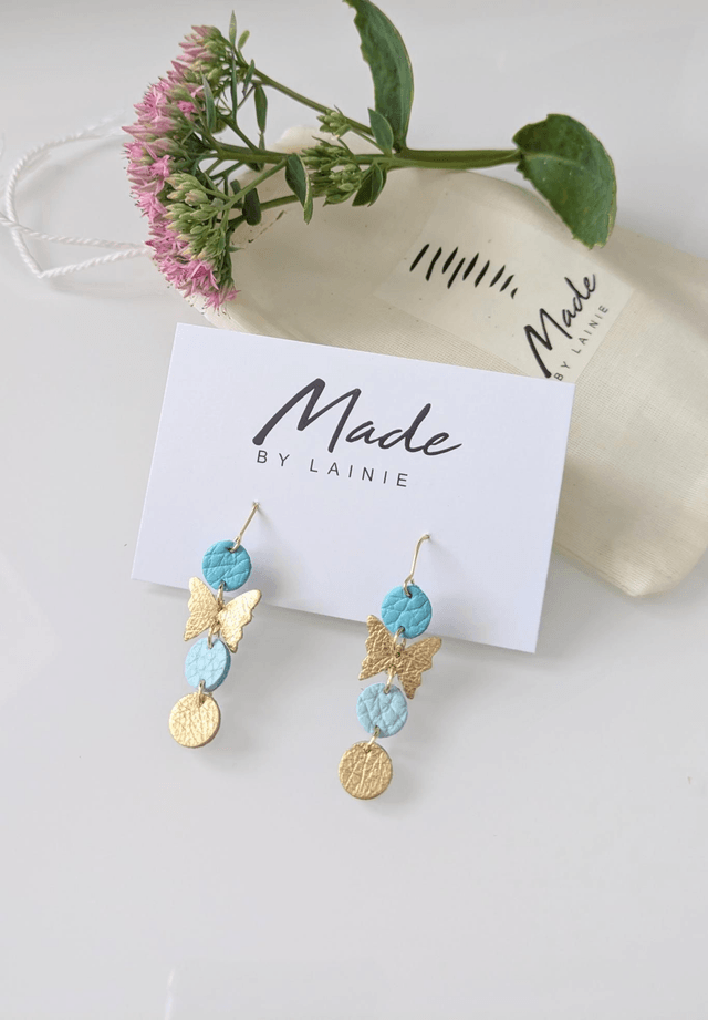 Delicate Butterfly Drop Earrings (1)