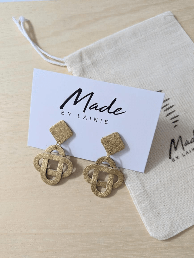 Celtic Knot Drop Earrings