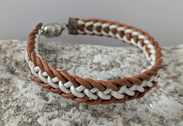 Slim Flat Braid Kumihimo Bracelet (2)