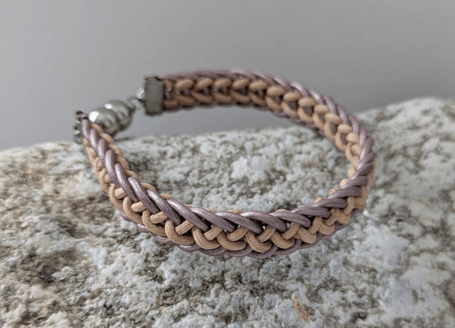 Slim Flat Braid Kumihimo Bracelet (3)