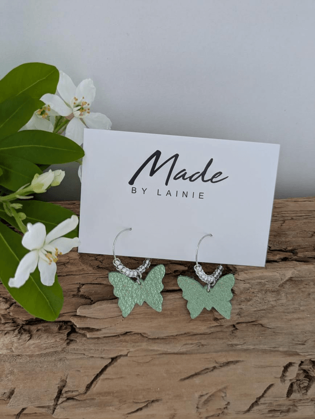 Butterfly Hoop Earrings (2)