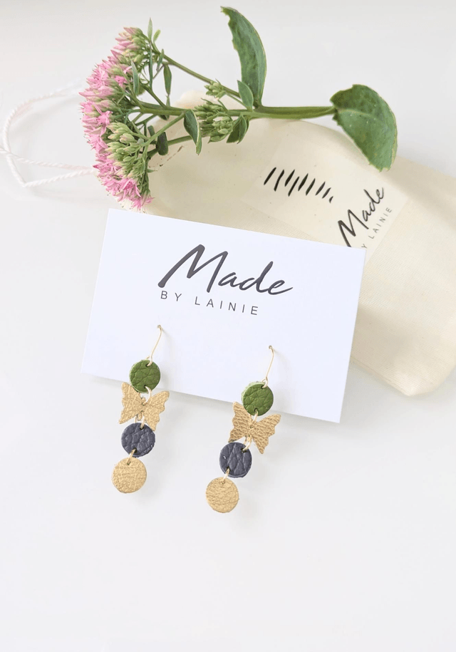 Delicate Butterfly Drop Earrings (1)