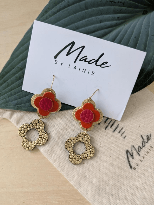  Flower Drop Earrings