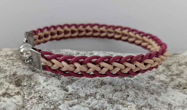 Slim Flat Braid Kumihimo Bracelet (1)