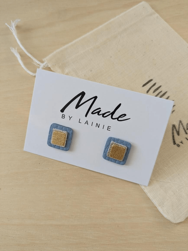 Mosaic Stud Earrings (3)