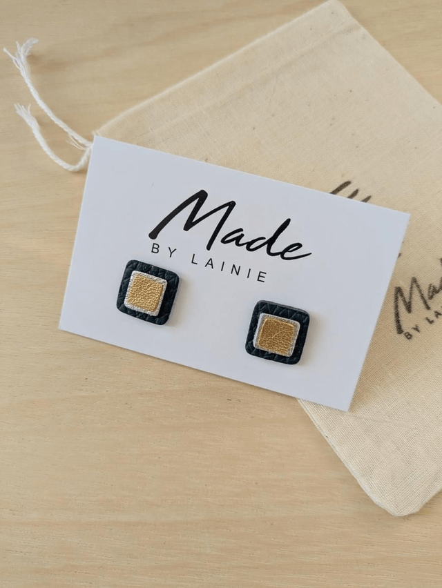 Mosaic Stud Earrings (2)