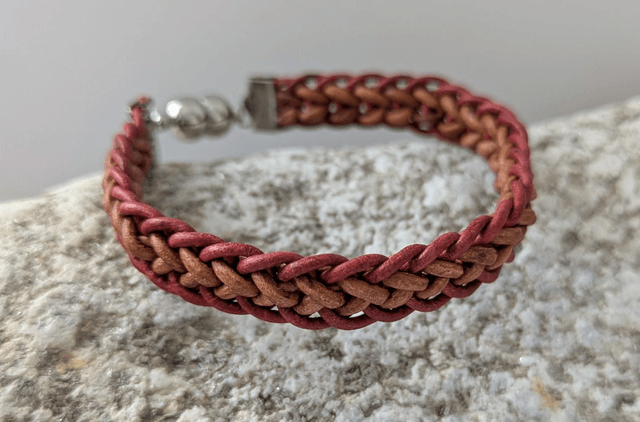 Slim Flat Braid Kumihimo Bracelet (3)