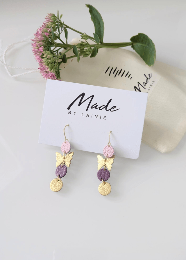 Delicate Butterfly Drop Earrings (1)