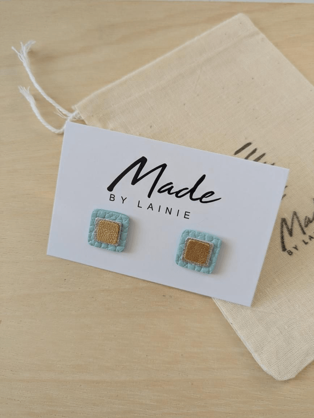 Mosaic Stud Earrings (3)