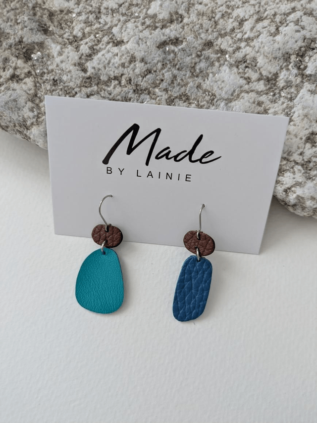 Mismatched Pebble Drop Earrings (2)