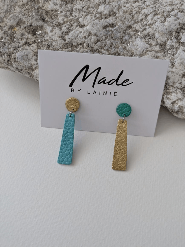 Mismatched Colour Keys Drop Earrings