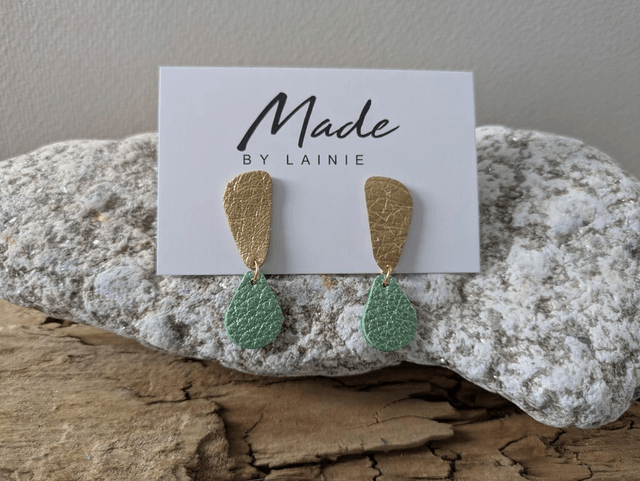 Golden Ember Drop Earrings