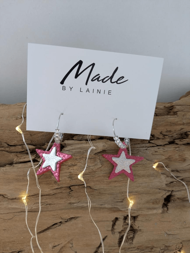 Star Hoop Earrings