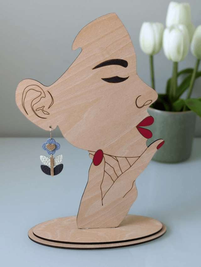 Scandi Flower Drop Earrings