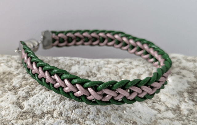 Slim Flat Braid Kumihimo Bracelet (1)