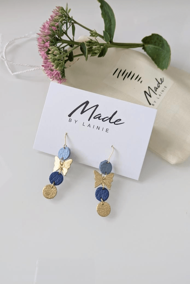 Delicate Butterfly Drop Earrings (1)