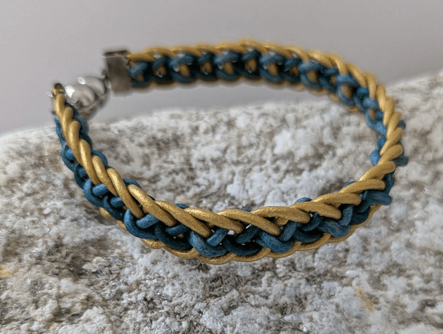 Slim Flat Braid Kumihimo Bracelet (3)