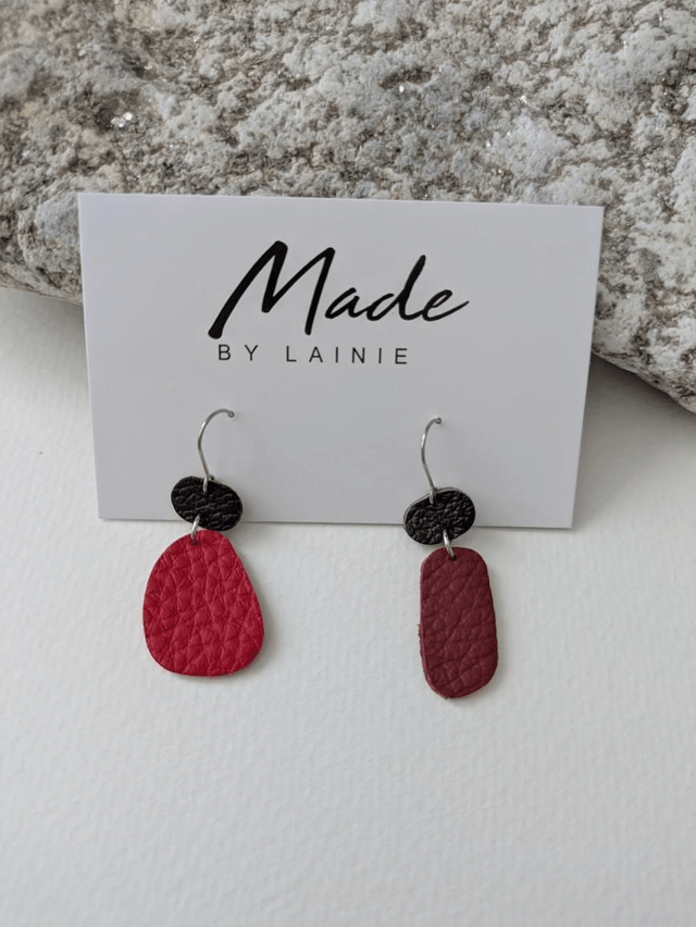 Mismatched Pebble Drop Earrings (2)
