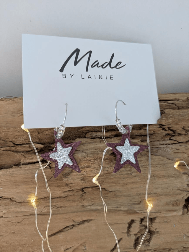 Star Hoop Earrings