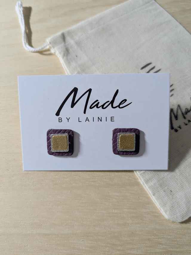 Mosaic Stud Earrings (1)