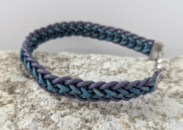 Slim Flat Braid Kumihimo Bracelet (1)