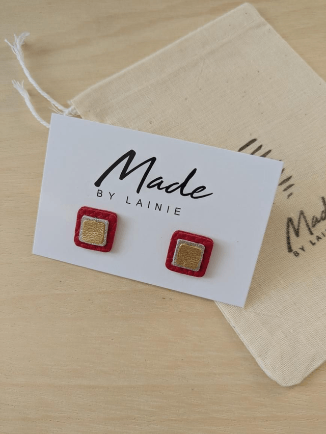 Mosaic Stud Earrings (3)