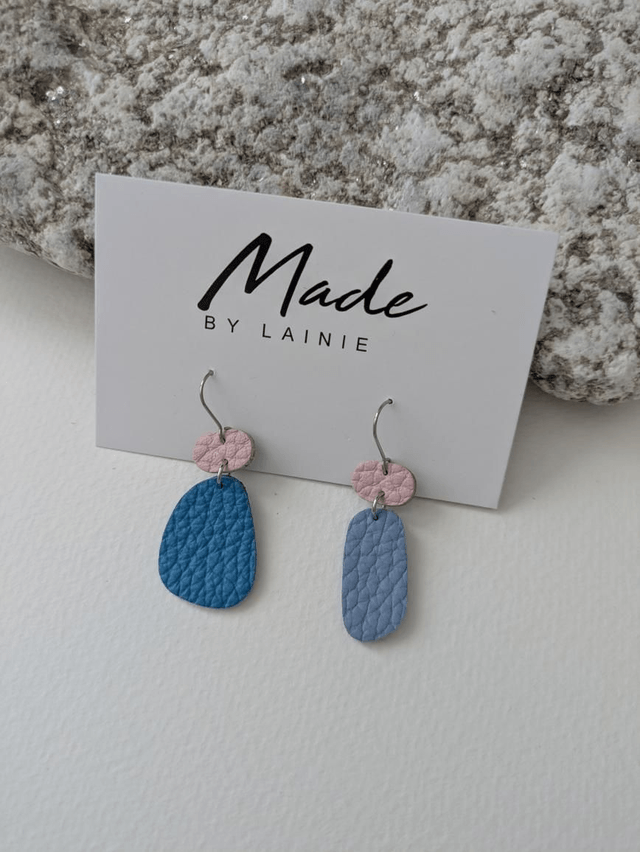 Mismatched Pebble Drop Earrings (2)