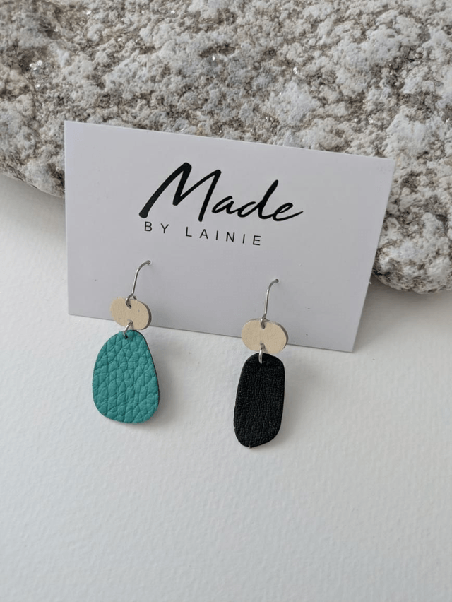 Mismatched Pebble Drop Earrings (2)