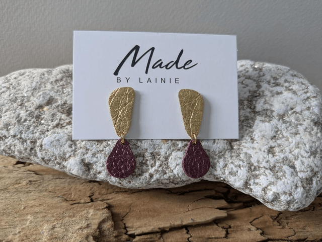 Golden Ember Drop Earrings