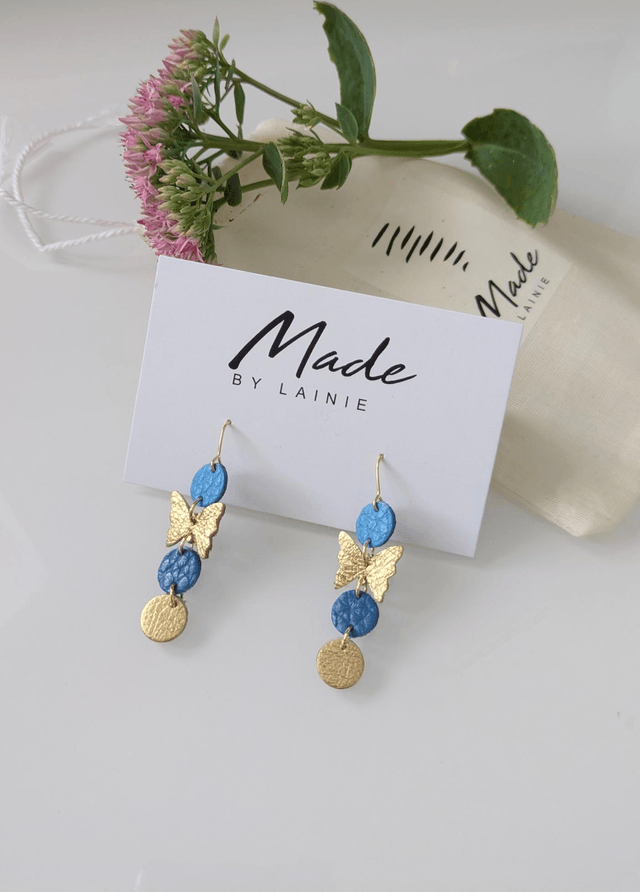 Delicate Butterfly Drop Earrings (2)