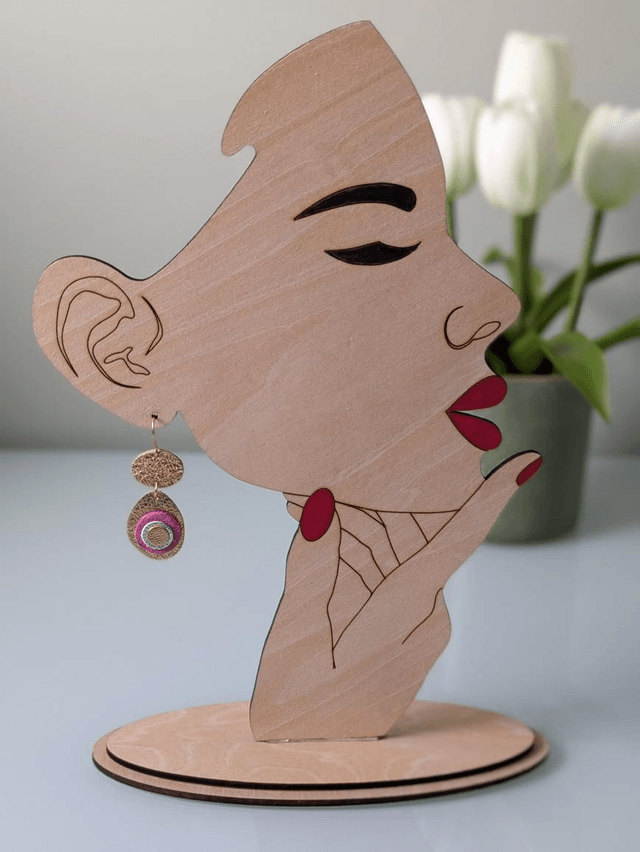 Gold Pebble Drop Earrings (2)