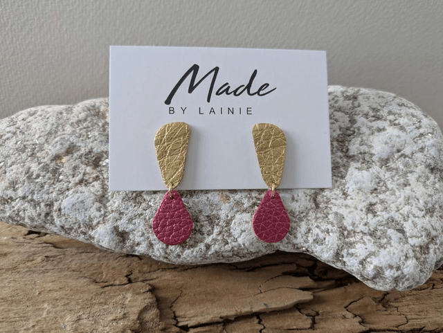 Golden Ember Drop Earrings