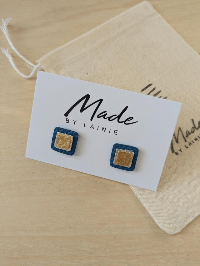 Mosaic Stud Earrings (2)