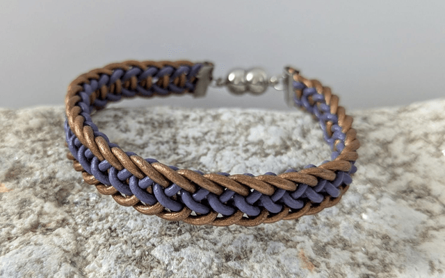 Slim Flat Braid Kumihimo Bracelet (1)