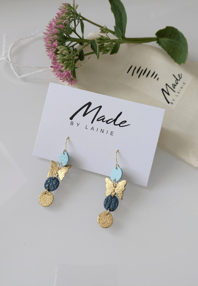 Delicate Butterfly Drop Earrings (2)