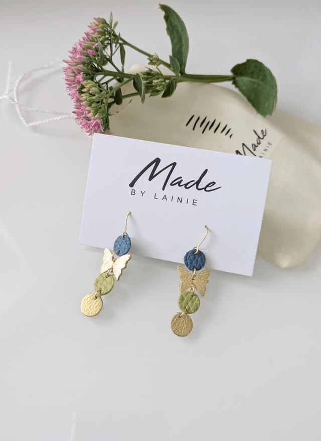 Delicate Butterfly Drop Earrings (2)