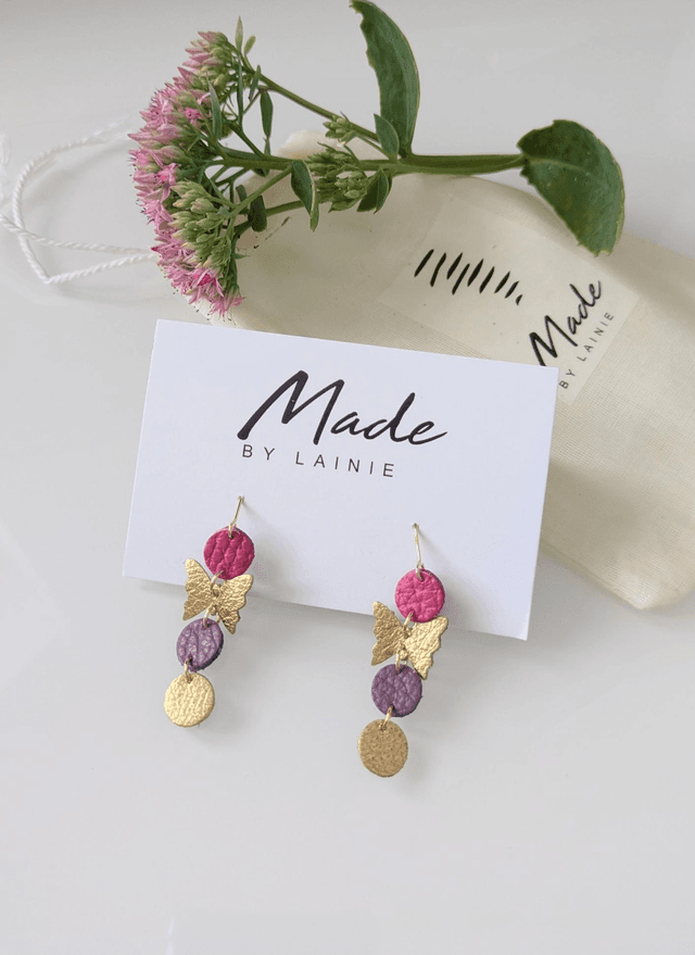 Delicate Butterfly Drop Earrings (1)