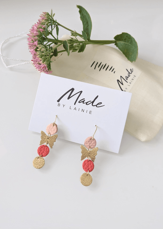 Delicate Butterfly Drop Earrings (2)