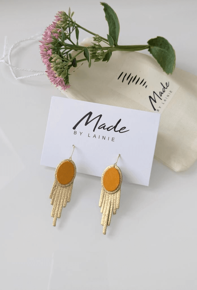 Deco Style Oval Drop Earrings