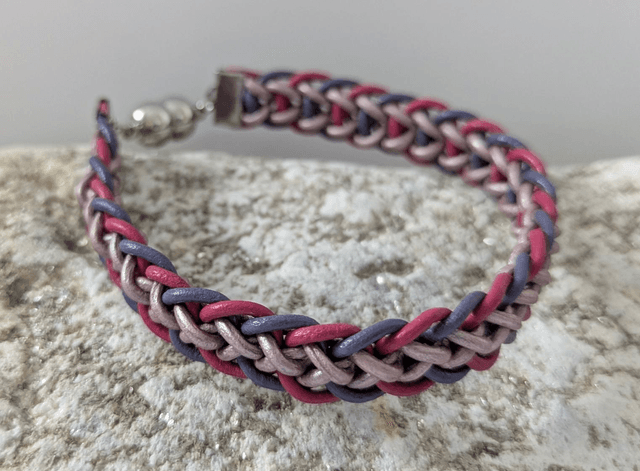 Slim Flat Braid Kumihimo Bracelet (2)