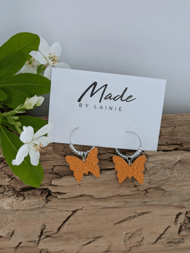 Butterfly Hoop Earrings (2)