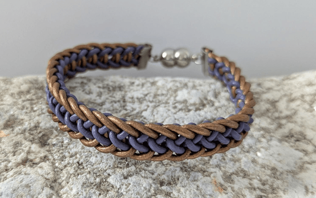 Slim Flat Braid Kumihimo Bracelet (1)
