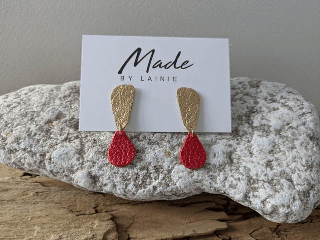 Golden Ember Drop Earrings